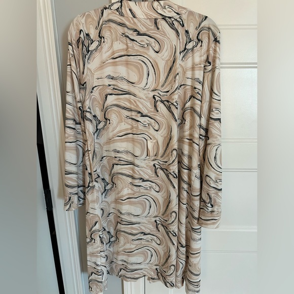 Mason Gray Marble Swirl Robe Size M - Picture 2 of 4
